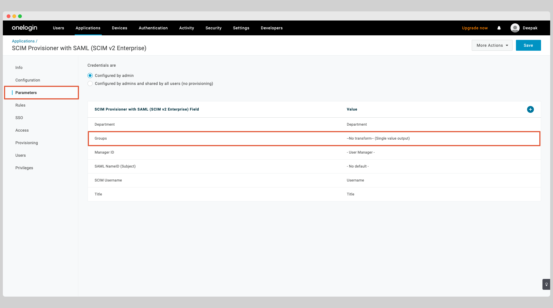 OneLogin SCIM Step 6